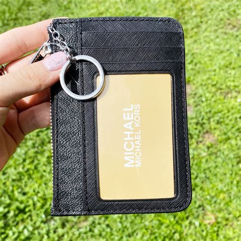 michael kors card case id key holder|Michael Kors card holder men's.